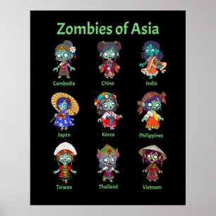 Zombies aus Asien Poster