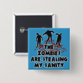 Zombies benutzerdefinierte Farbtasten Button (Vorne & Hinten)