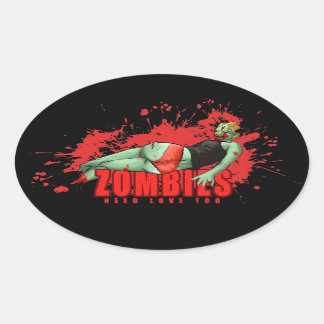 Zombies brauchen Liebe Aufkleber
