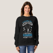 Zombies Can't Fly   Skydiver Skydiving Parachuting Sweatshirt (Vorne ganz)