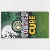 Zombies Cure Party Etiketten (Design 2)