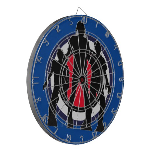 Zombies Dartboard Dartscheibe (Vorderseite Links)