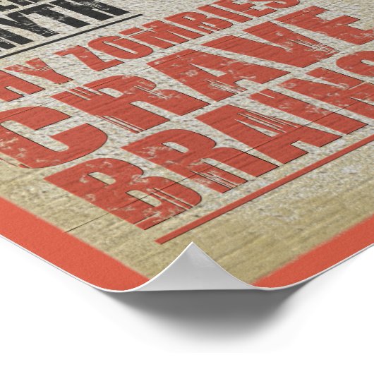 Zombies das Magazin Untot Poster (Ecke)