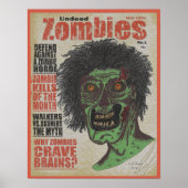 Zombies das Magazin Untot Poster (Vorne)