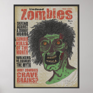 Zombies das Magazin Untot Ver.3 Poster