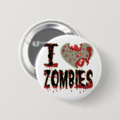Zombies des Herzens I! Button (Vorne & Hinten)