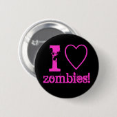 Zombies des Herzens I! Button (Vorne & Hinten)