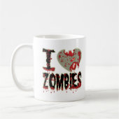 Zombies des Herzens I! Kaffeetasse (Links)