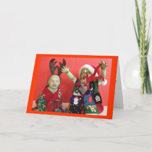 Zombies eat elf - Holiday Card Feiertagskarte