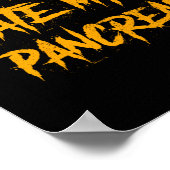 Zombies ernähren meine Bauchspeicheldrüse Typ 1 Di Poster (Ecke)