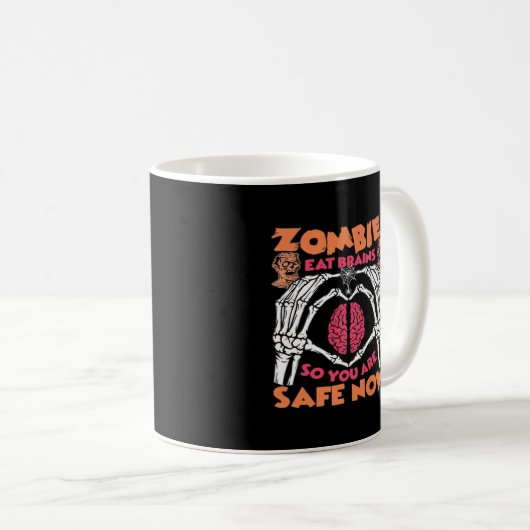 Zombies essen Brains Classic Kaffeetasse (VorderseiteRechts)