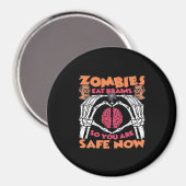 Zombies essen Brains Classic Magnet (Vorderseite/Rückseite)