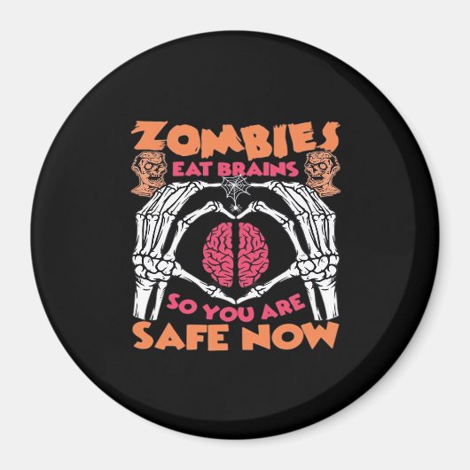 Zombies essen Brains Classic Magnet (Vorne)