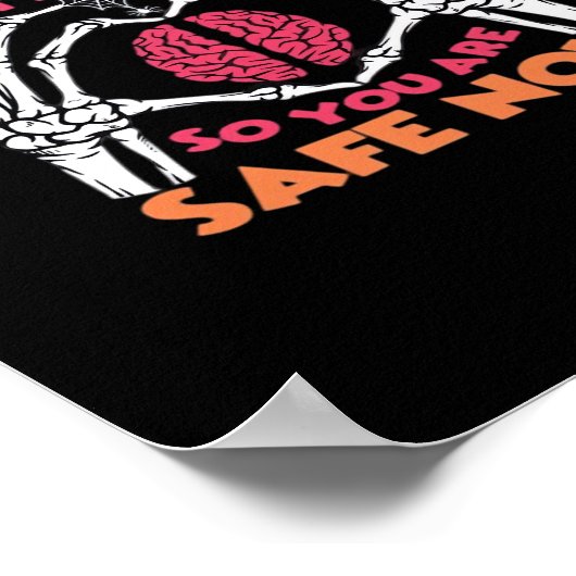 Zombies essen Brains Classic Poster (Ecke)