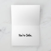 Zombies essen Brains Grußkarte Karte (Innenseite)