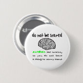 ZOMBIES ESSEN GEHIRN-T - SHIRTS UND GESCHENKE BUTTON (Vorne & Hinten)