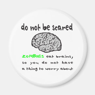 ZOMBIES ESSEN GEHIRN-T - SHIRTS UND GESCHENKE MAGNET