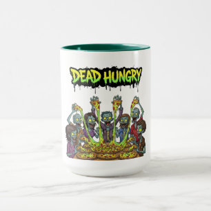 Zombies essen Pizza Tasse