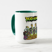 Zombies essen Pizza Tasse (Vorderseite Links)