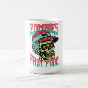 Zombies Fast Food Tasse Lustiger Horror Kaffeebe
