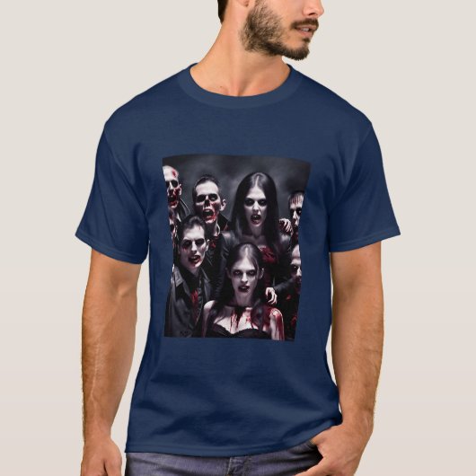 Zombies feiert Halloween-Junge T-Shirt (Vorderseite)