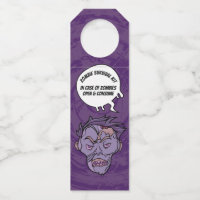 Zombies Funny Halloween Booze Survival Kit Lila