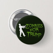 Zombies für Trump-Spaß Button (Vorne & Hinten)