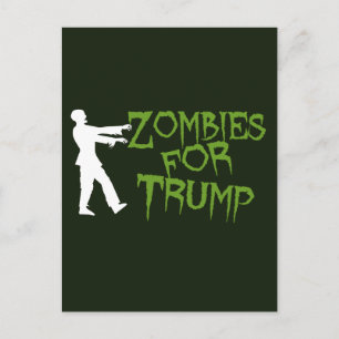 Zombies für Trump-Spaß Postkarte