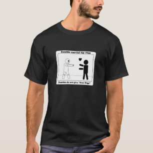 Zombies geben nicht freie Umarmungen T-Shirt