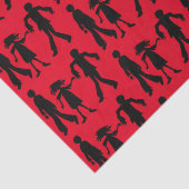 Zombies Gemustert Walking Dead Seidenpapier (Detail)