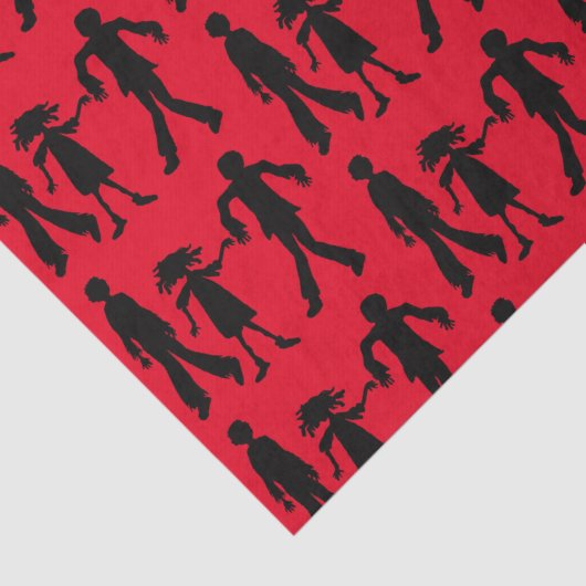 Zombies Gemustert Walking Dead Seidenpapier (Detail)
