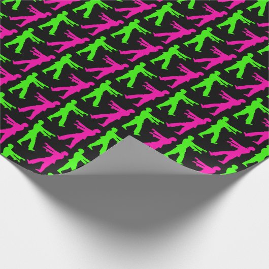 Zombies Geschenkpapier (Ecke)