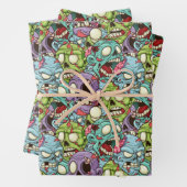 Zombies! Geschenkpapier Set (Beispiel)