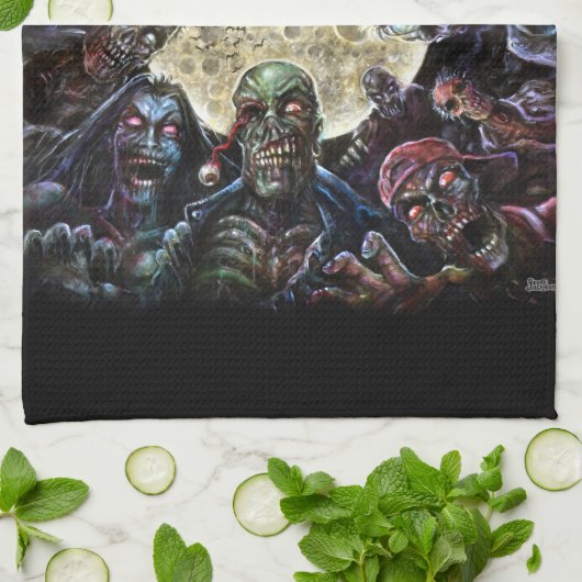 Zombies greifen an (Zombie-Horde) Handtuch (Gefaltet)
