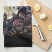 Zombies greifen an (Zombie-Horde) Handtuch (Viertel Falte)