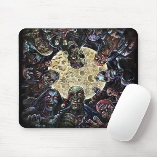 Zombies greifen an (Zombie-Horde) Mousepad (Mit Mouse)