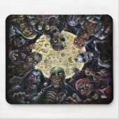Zombies greifen an (Zombie-Horde) Mousepad (Vorne)
