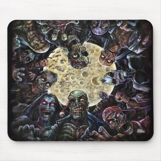 Zombies greifen an (Zombie-Horde) Mousepad (Vorne)