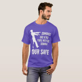 Zombies greifen nur Leute an, die gute Grammatikfr T-Shirt (Vorne ganz)