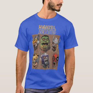 Zombies Gruppenaufnahme Gesicht bo nach oben retro T-Shirt