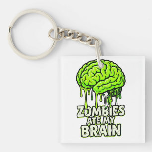 "Zombies haben mein Gehirn gefressen" Lustiges Hal Schlüsselanhänger