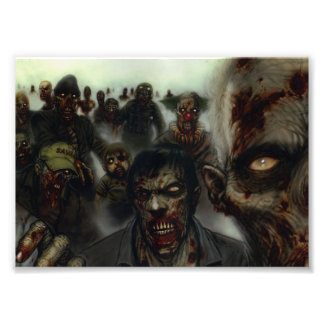 Zombies Halloween Foto Print