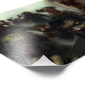Zombies Halloween Foto Print (Ecke)