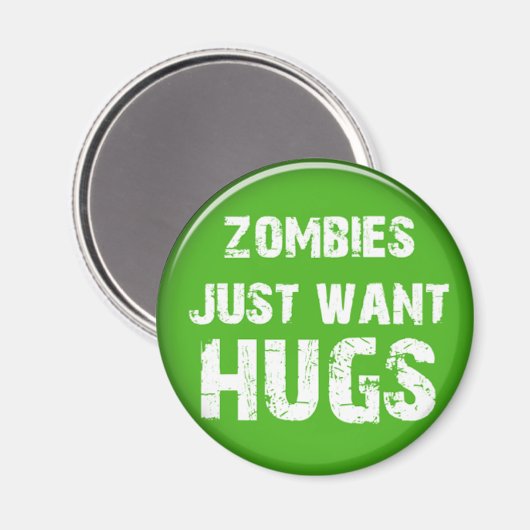 Zombies Halloween-Goodies Magnet (Vorderseite/Rückseite)