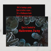 Zombies Halloween-Party Einladung (Vorne/Hinten)