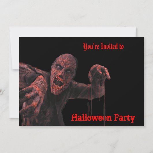 Zombies Halloween-Party Einladung (Vorderseite)