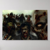 Zombies Halloween Wall Poster (Vorne)