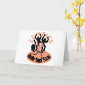 Zombies hassen Fast Food Karte (Gelbe Blume)