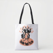 Zombies hassen Fast Food Tasche (Vorderseite)