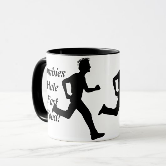 Zombies hassen Schnellimbiß! Coffe Tasse (Vorderseite Links)